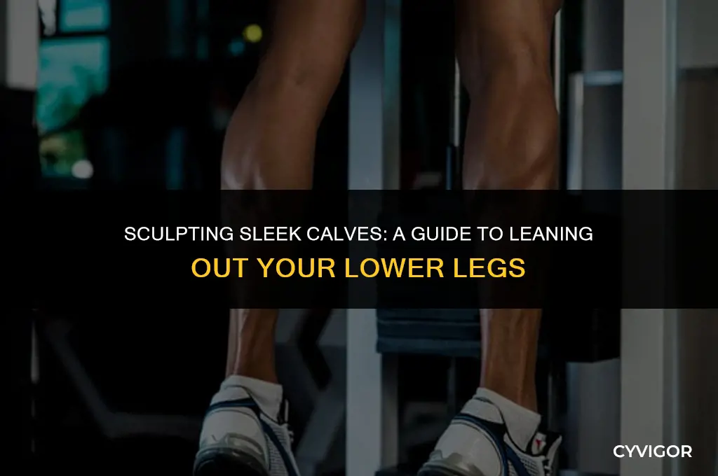 how to lean out calf muscles
