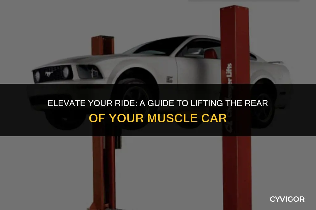 how to lift the back of a muscle car