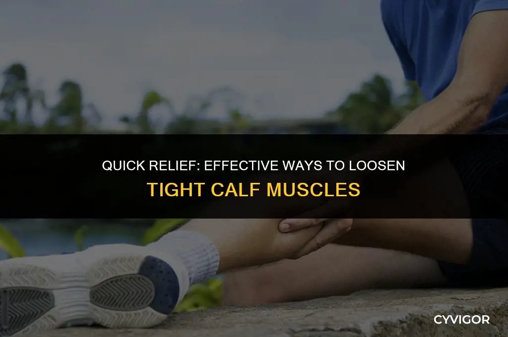 how to loosen calf muscles fast