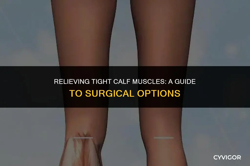 how to loosen calf muscles surgery
