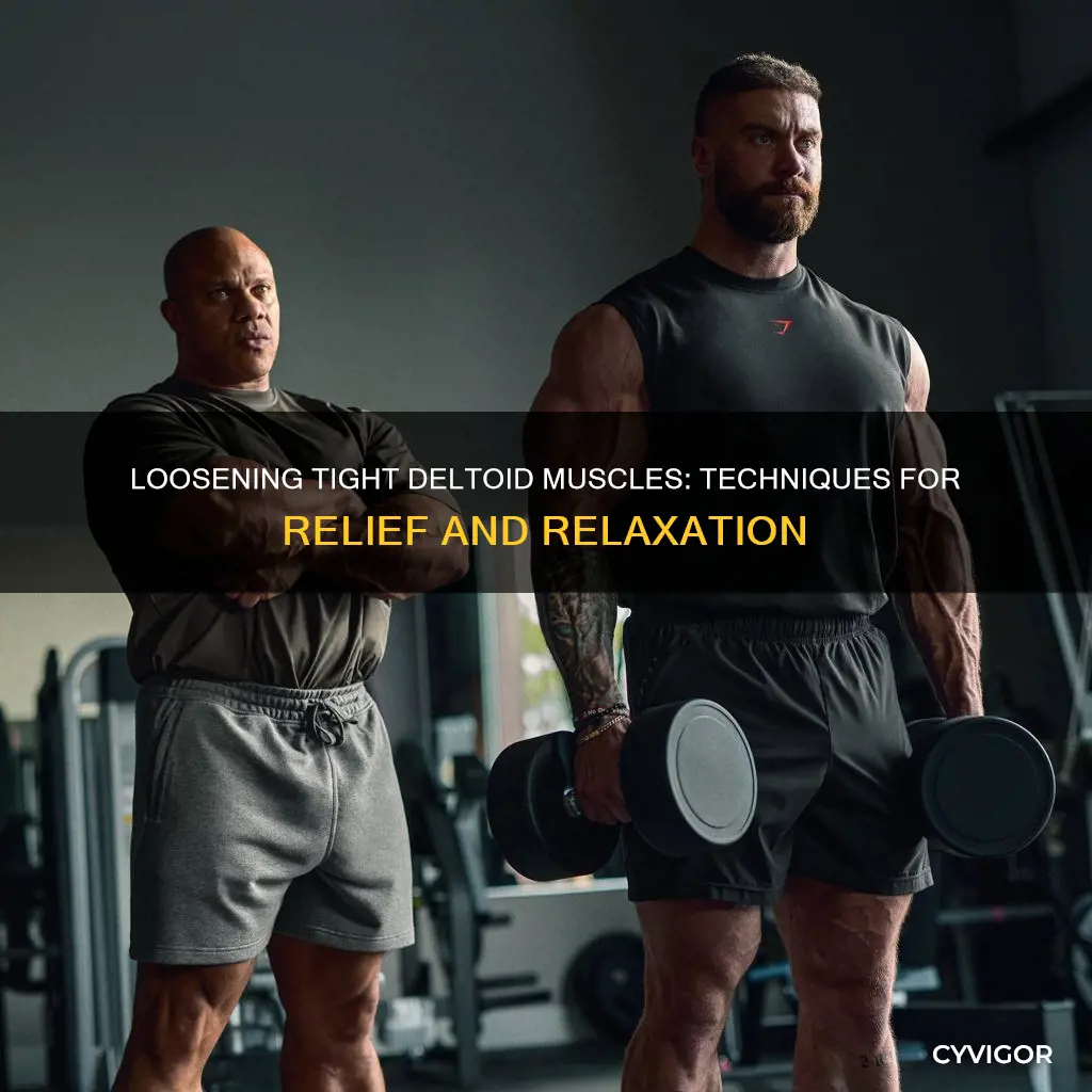 how to loosen deltoid muscles