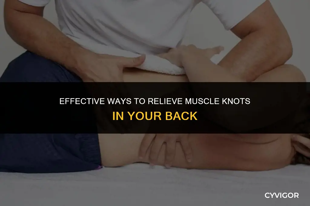 how to loosen muscle knots in back