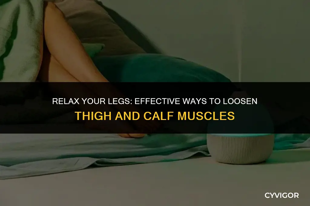 how to loosen thigh and calf muscles