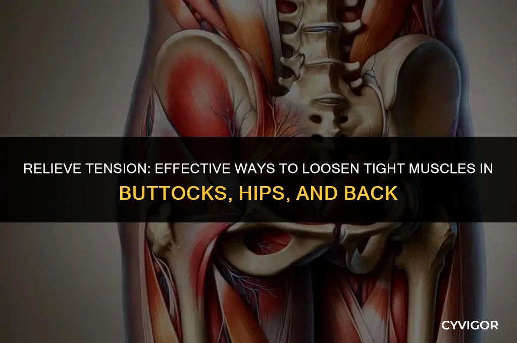 how to loosen tight muscles in buttocks hip and back