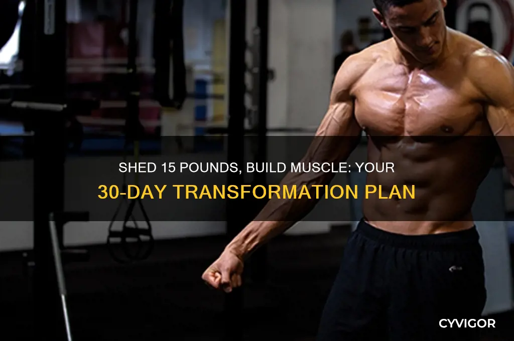 how to lose 15 pounds in a month gain muscle