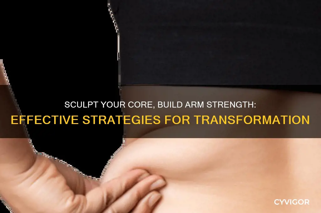 how to lose belly fat and gain arm muscle