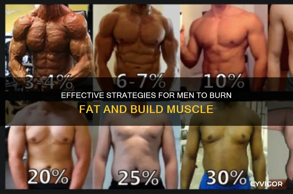 how to lose body fat and gain muscle for men