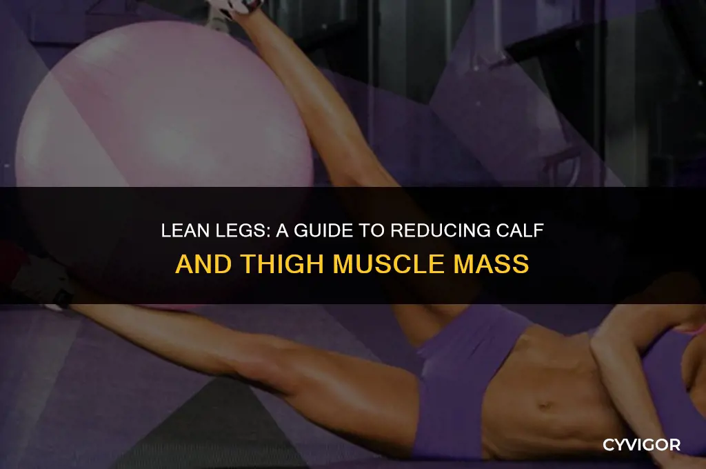 how to lose calf and thigh muscle