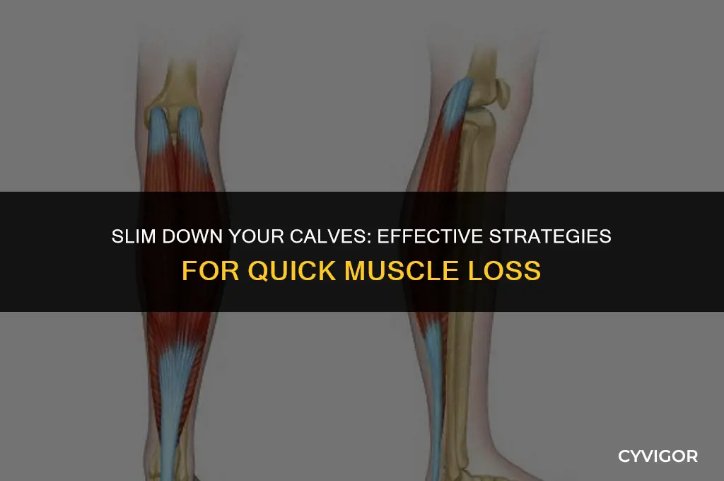 how to lose calf muscle fast