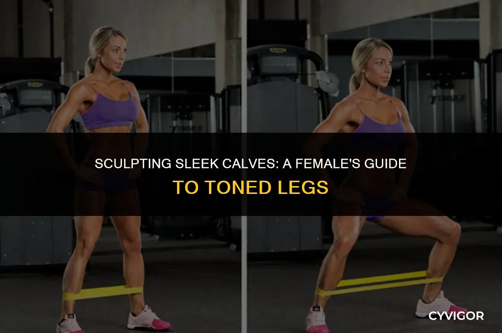 how to lose calf muscle female