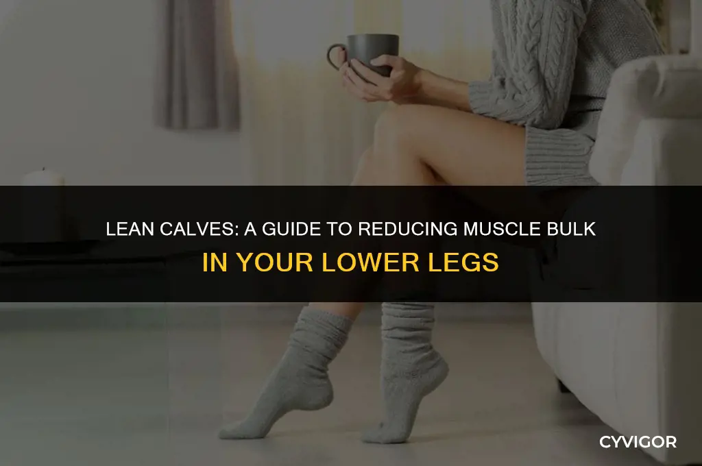 how to lose calf muscle weight
