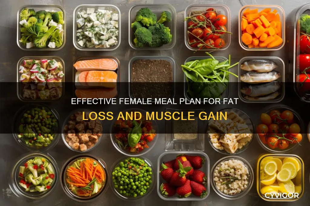 how to lose fat and gain muscle female meal plan