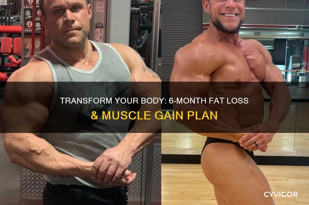 how to lose fat and gain muscle in 6 months