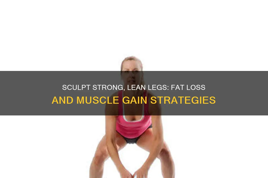 how to lose fat and gain muscle in legs
