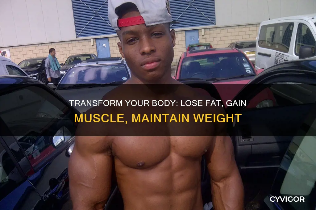 how to lose fat and gain muscle without dropping weight