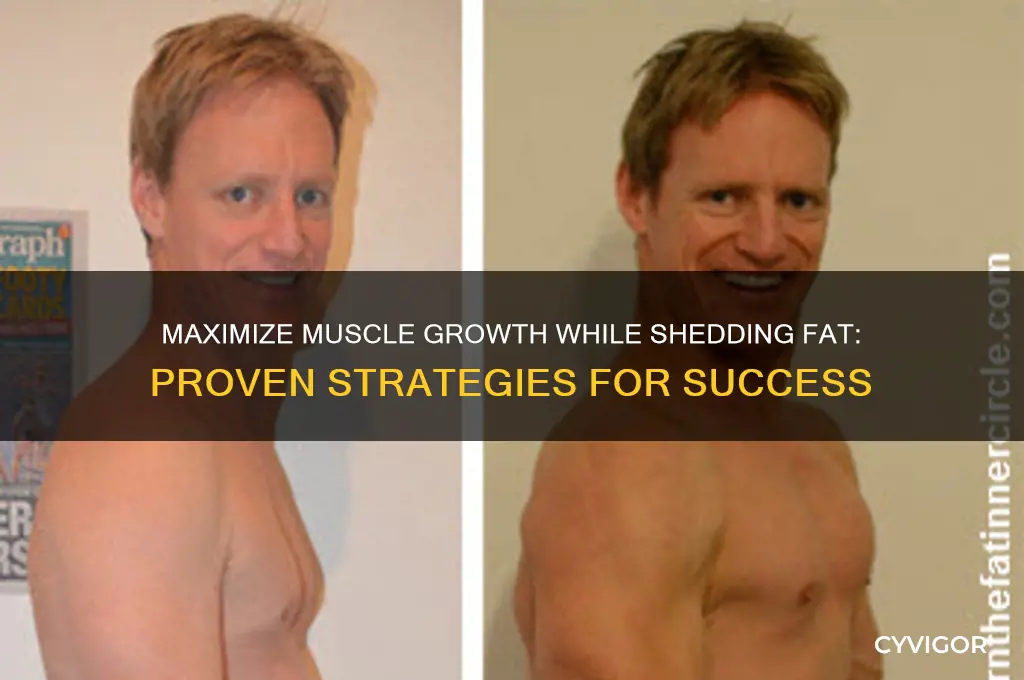 how to lose fat but keep gaining muscle