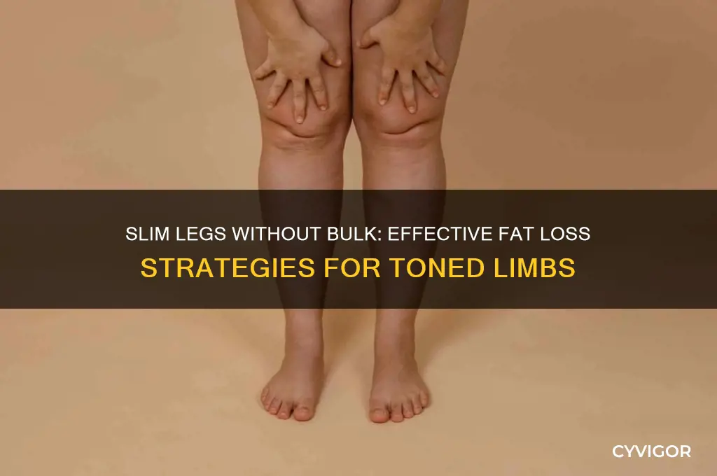 how to lose fat from legs without gaining muscle