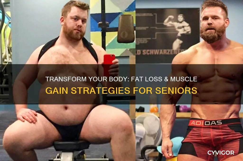 how to lose fat gain muscle at 65 years old