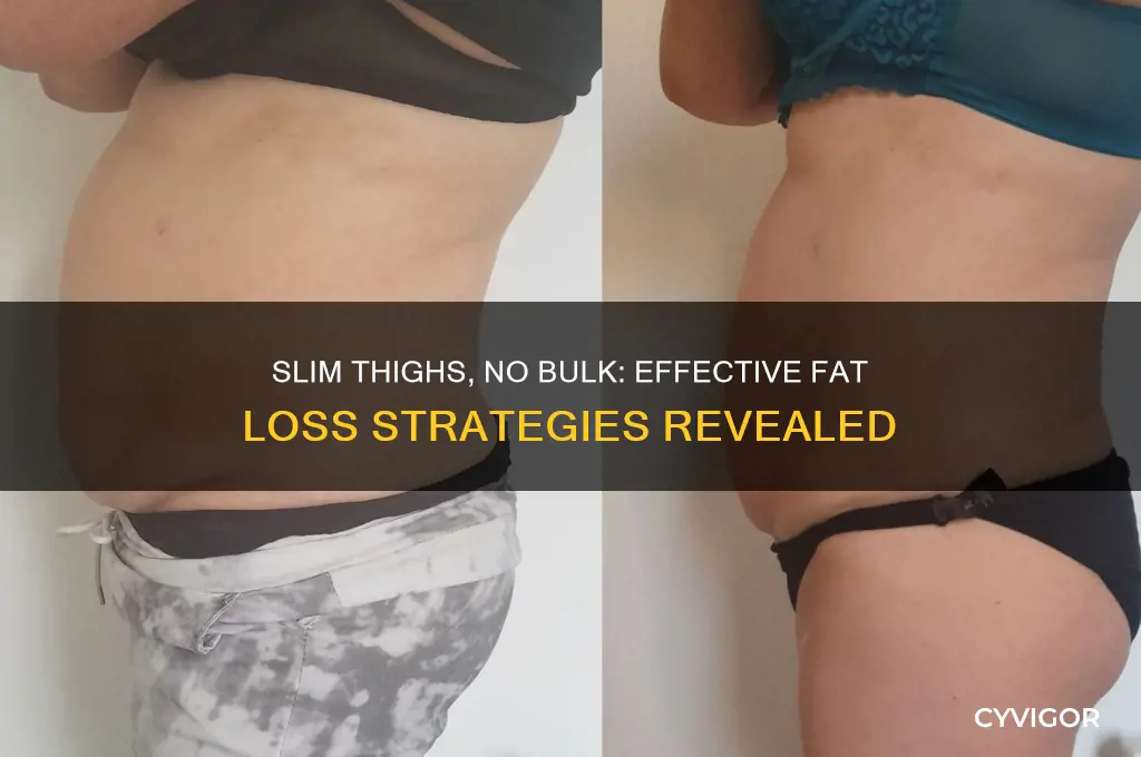 how to lose fat in your thighs without gaining muscle