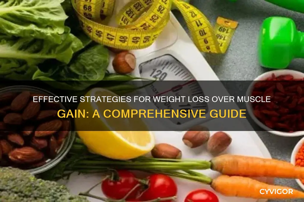 how to lose more weight than gaining muscle