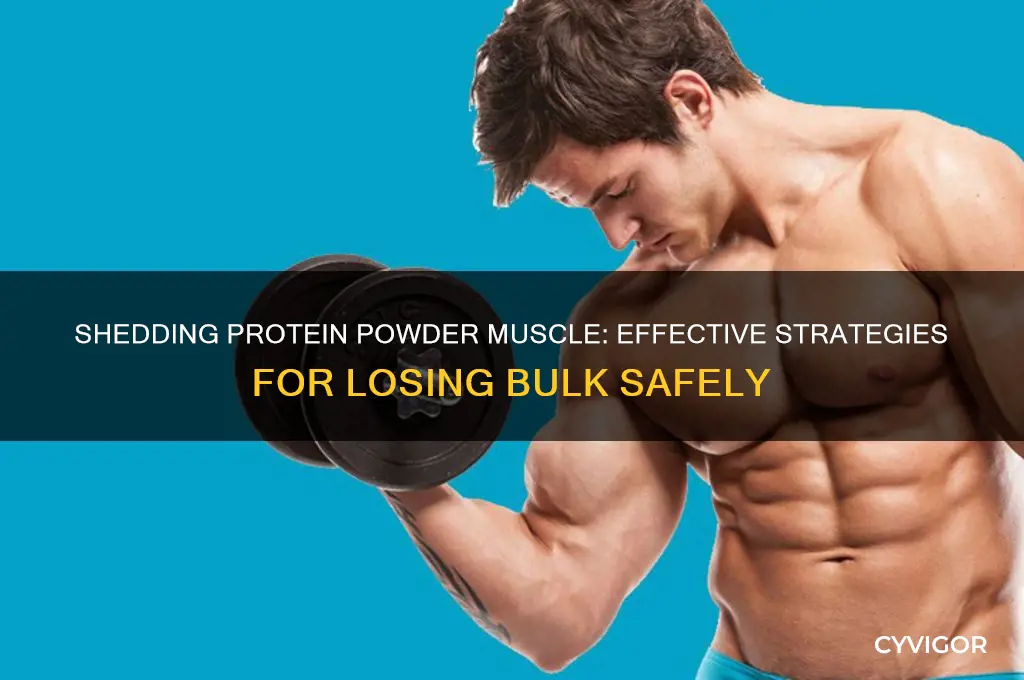 how to lose the muscle gained through protein powder