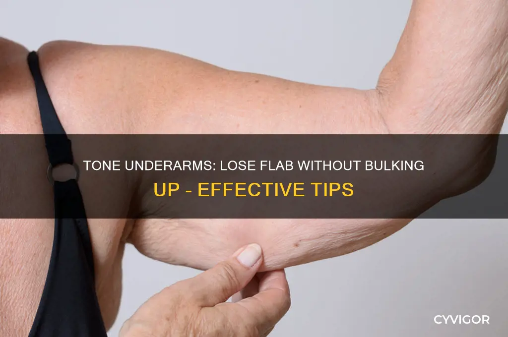 how to lose underarm flab without gaining muscle