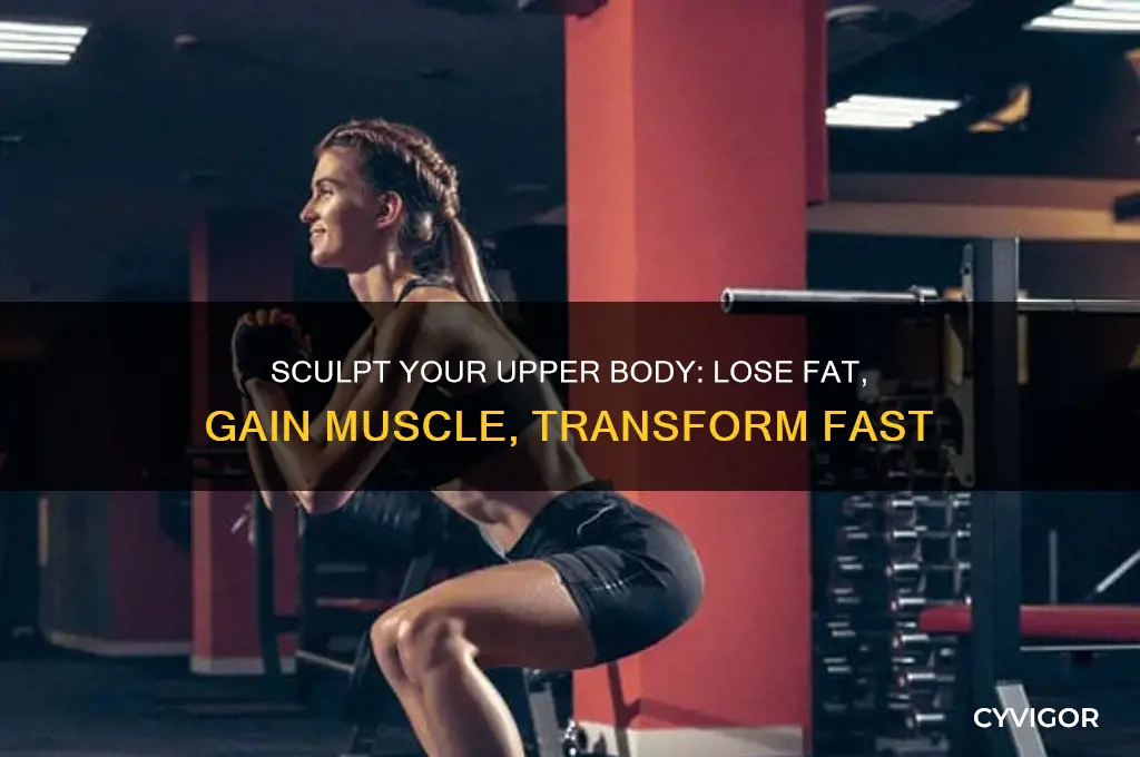 how to lose upper body fat and gain muscle