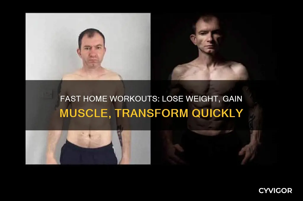 how to lose weight and gain muscle fast at home