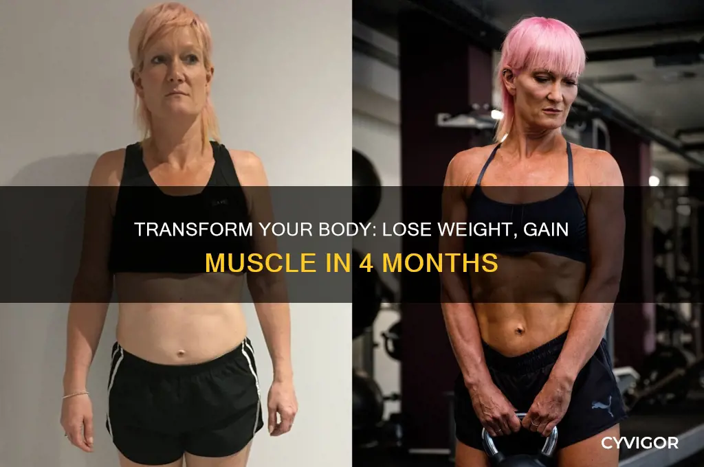 how to lose weight and gain muscle in 4 months