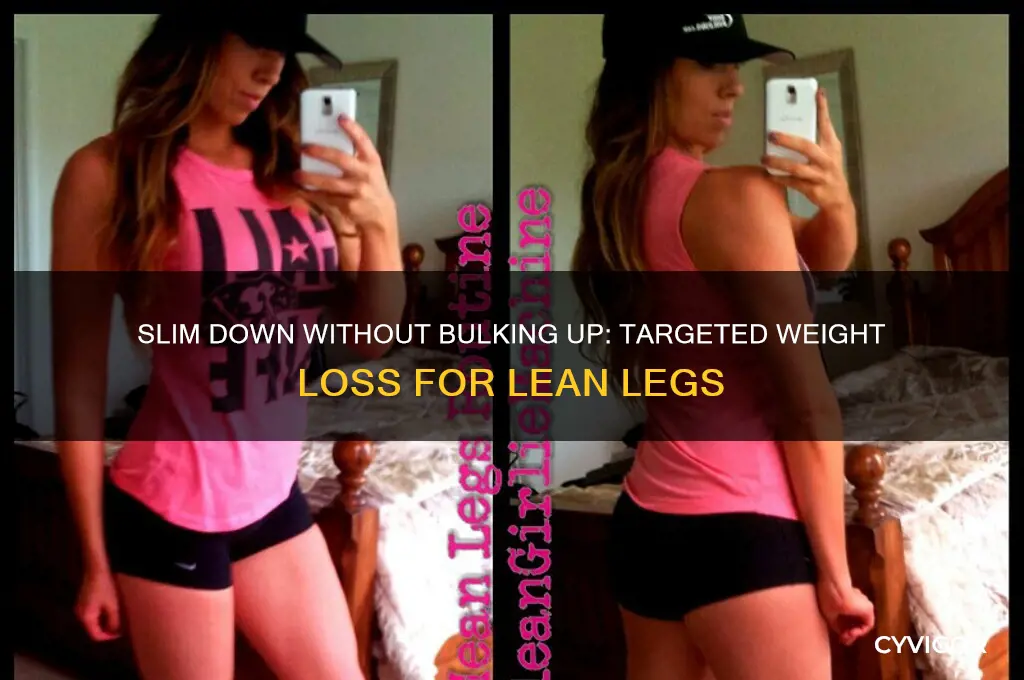 how to lose weight but not gain muscle in legs