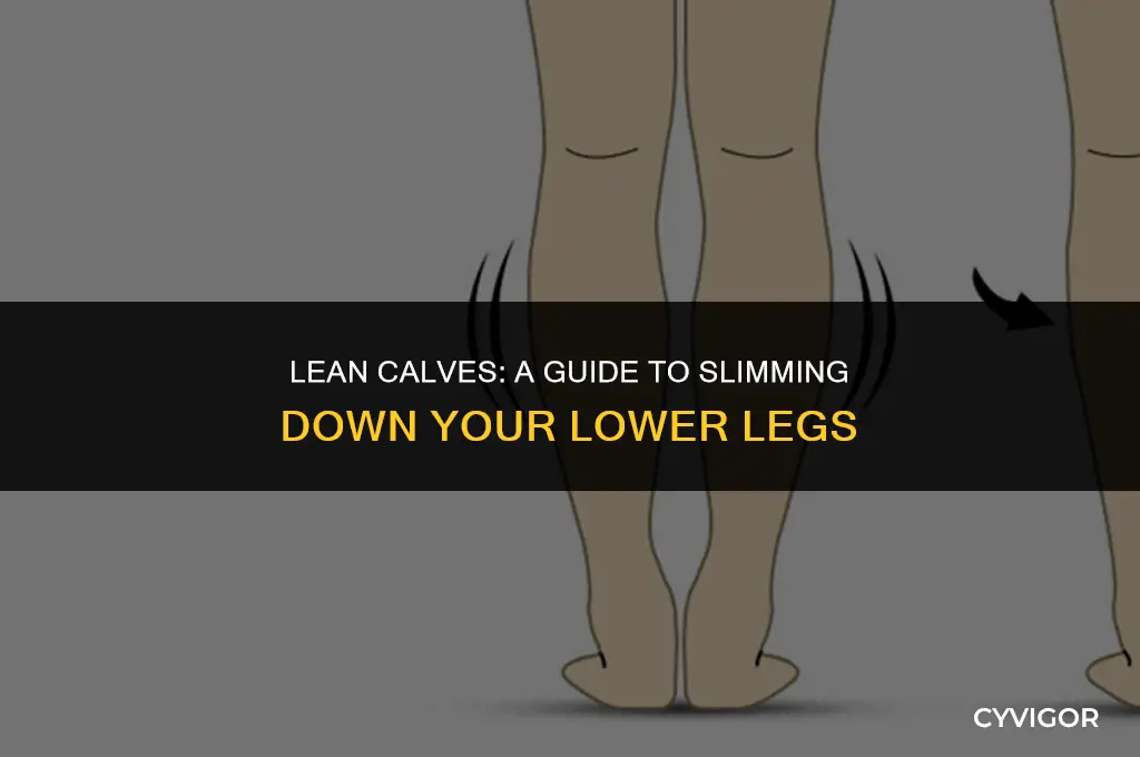 how to lose weight off calf muscles