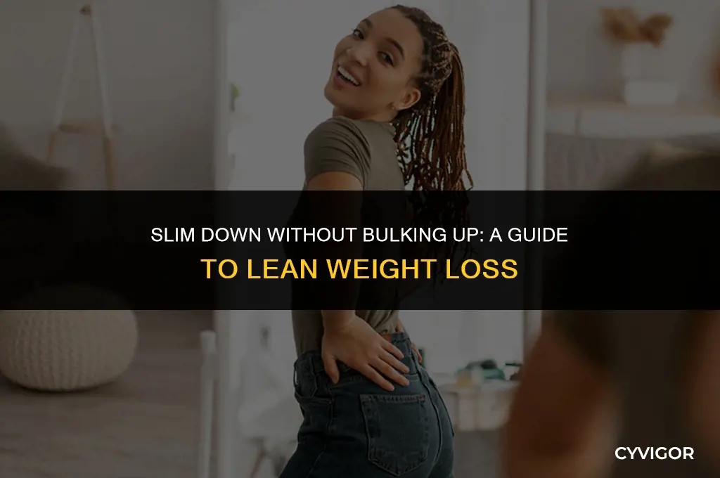 how to lose weight without getting muscles