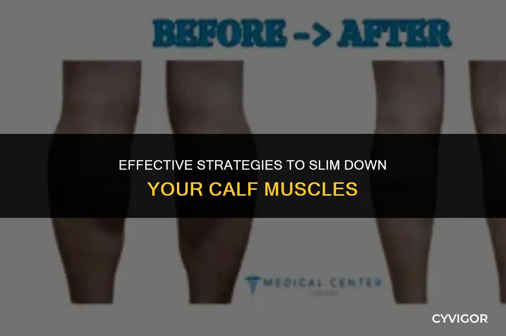 how to lose your calf muscle