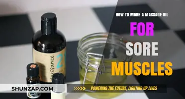 DIY Muscle Relief: Crafting Soothing Massage Oil for Sore Muscles