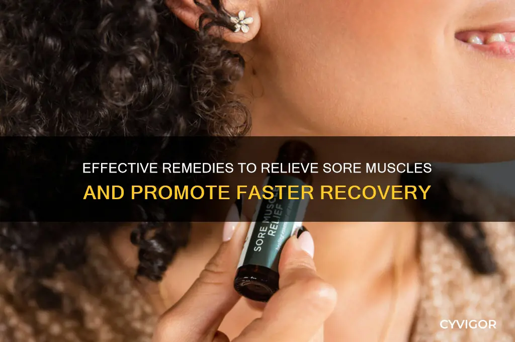 how to make a sore muscle feel better