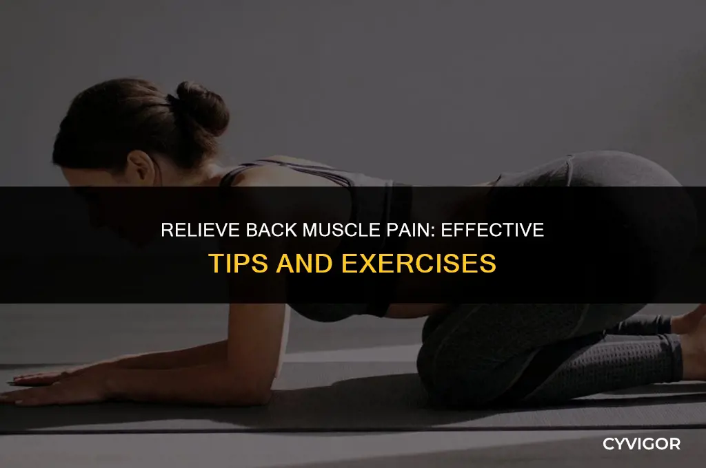 how to make back muscles stop hurting