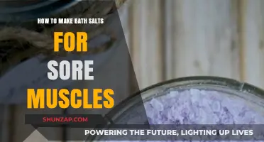 Soothing Sore Muscles: DIY Bath Salts Recipe for Relaxation