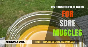 DIY Essential Oil Body Rub: Soothe Sore Muscles Naturally at Home