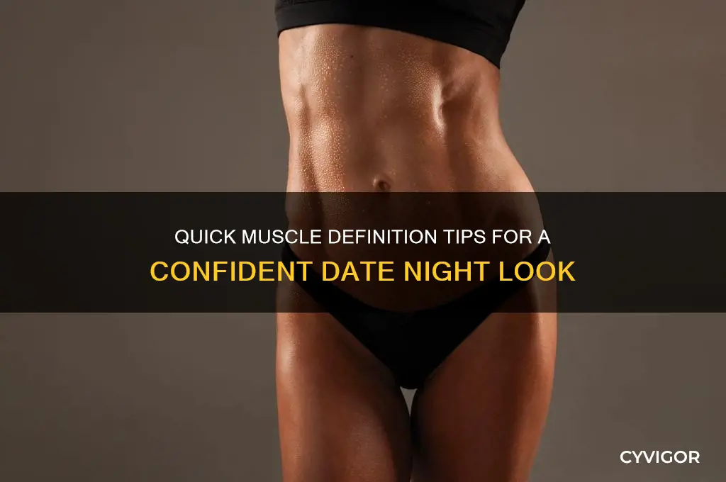 how to make muscle look good fast for a date
