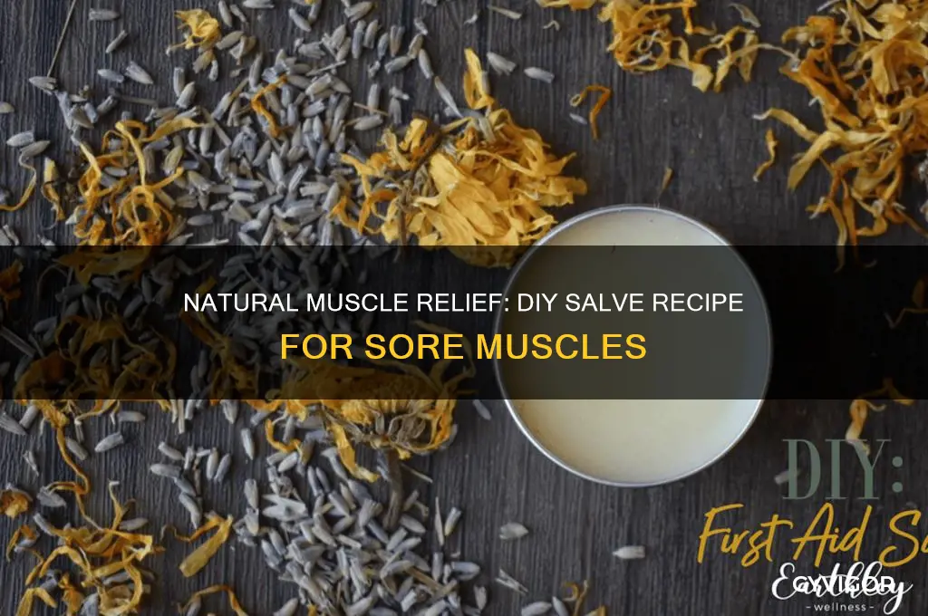 how to make salve for sore muscles