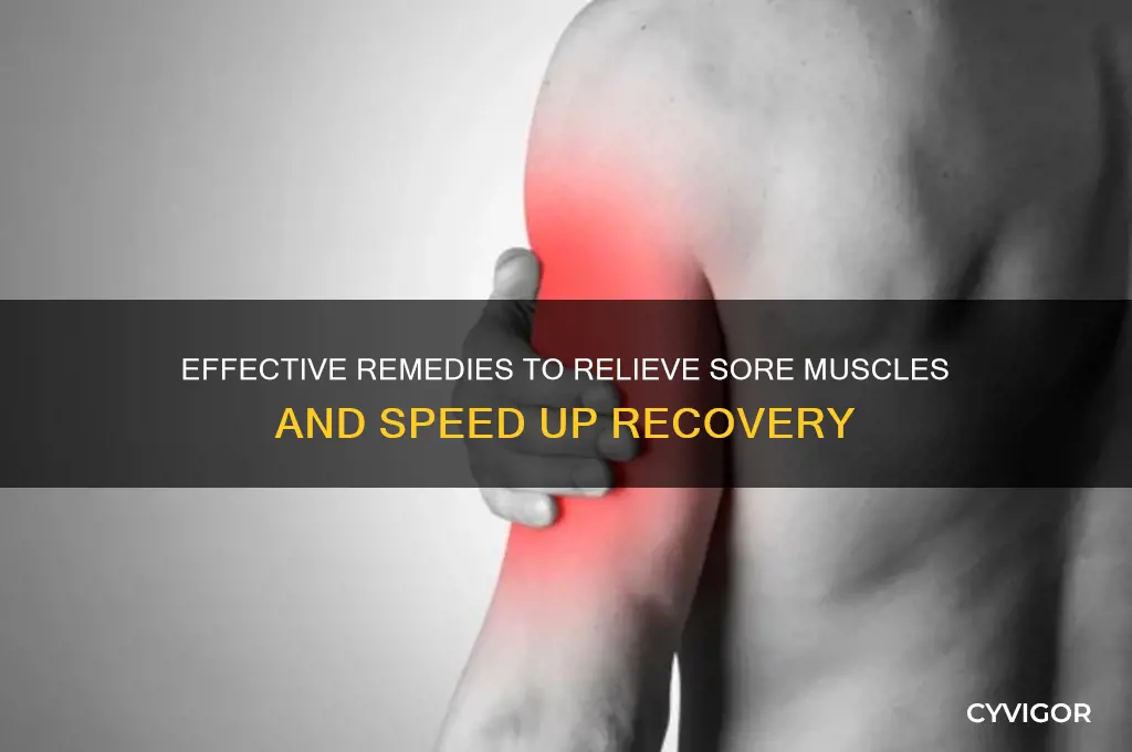 how to make sore muscle go away
