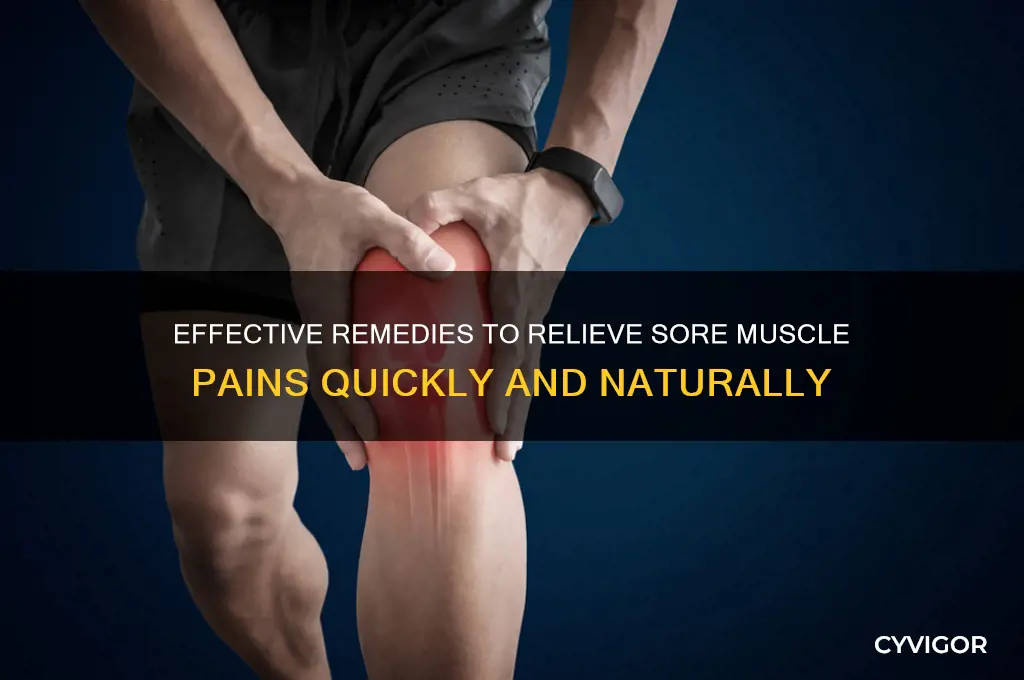how to make sore muscle pains go away