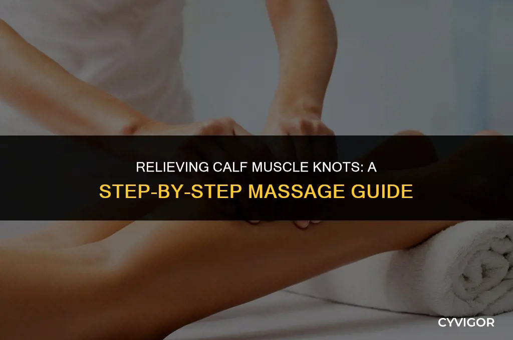 how to massage a calf muscle knot