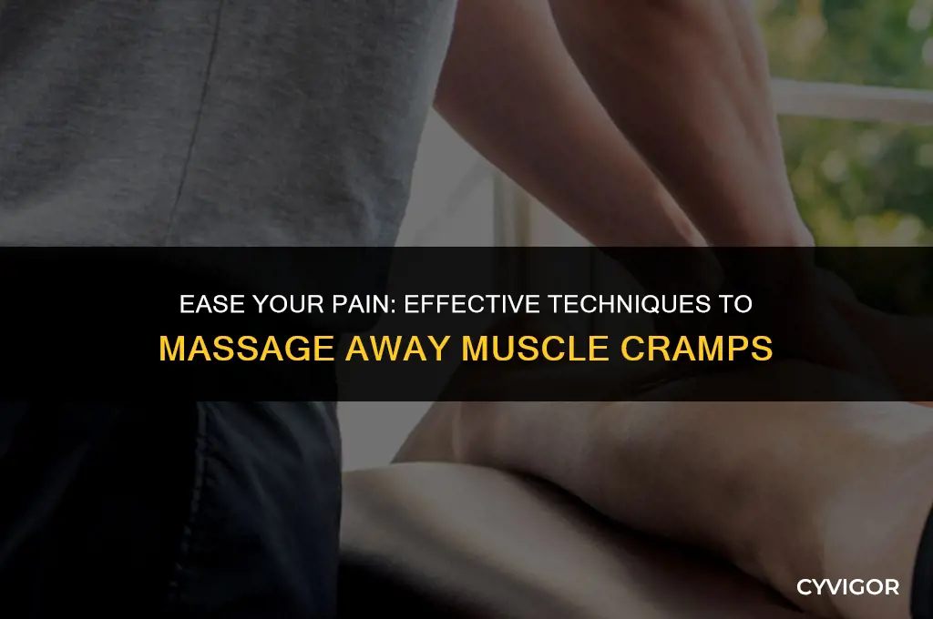 how to massage a muscle cramp