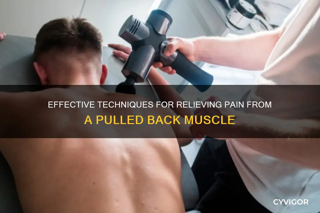 how to massage a pulled back muscle