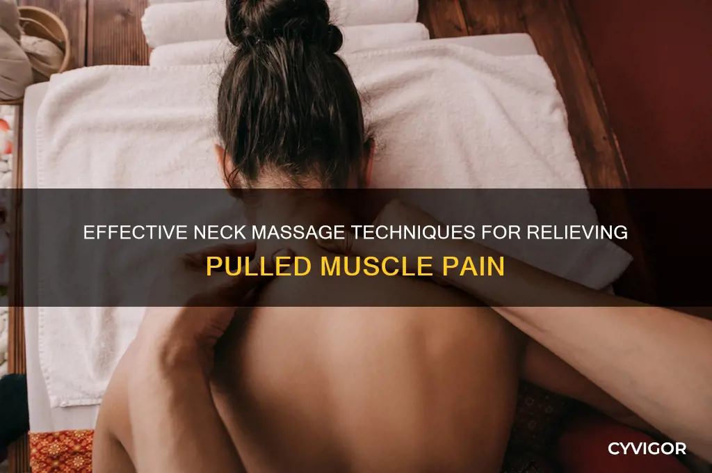 how to massage a pulled muscle in neck