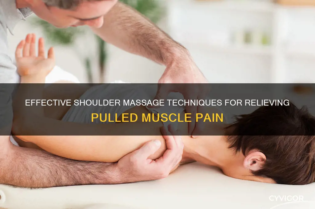 how to massage a pulled muscle in the shoulder