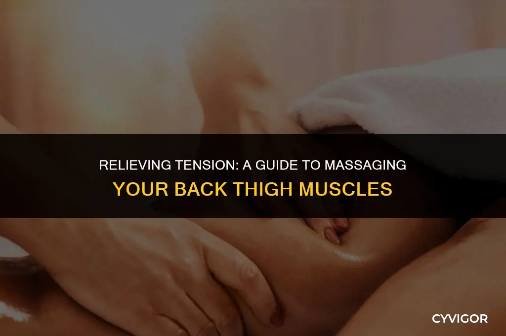 how to massage back thigh muscles