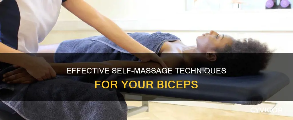 how to massage bicep muscle