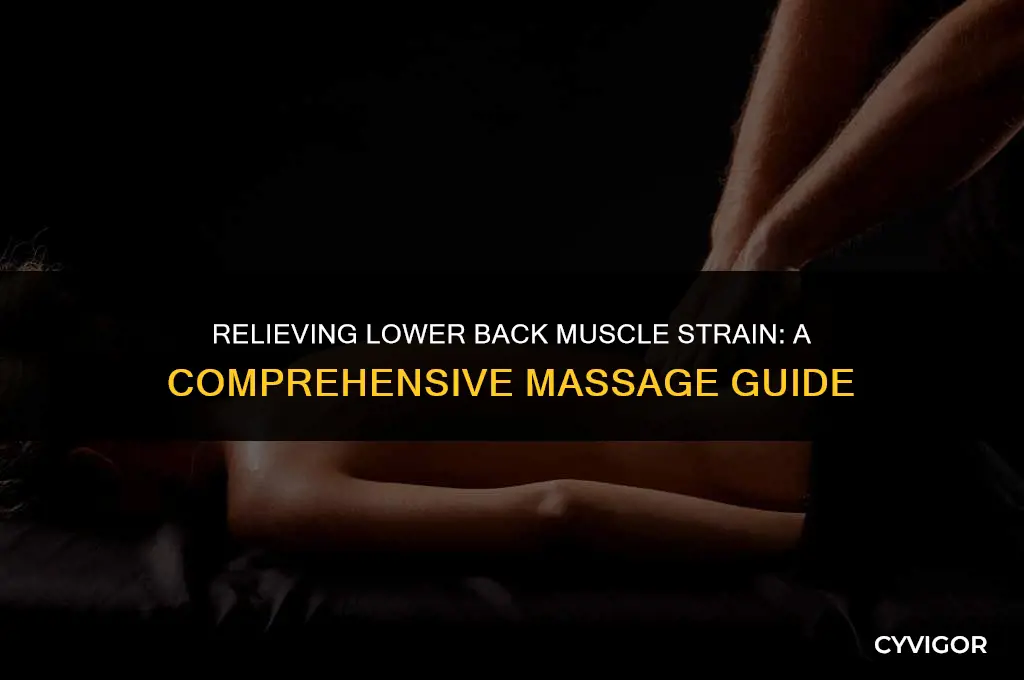 how to massage lower back muscle strain